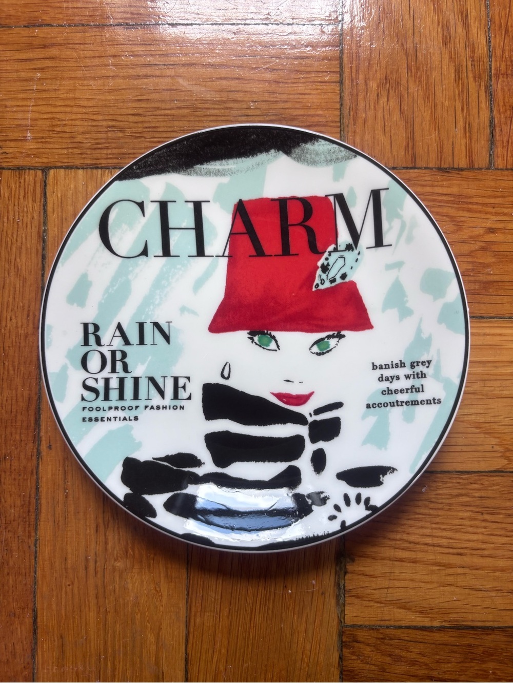 Kate Spade CHARM Rain or Shine Plate (Small)